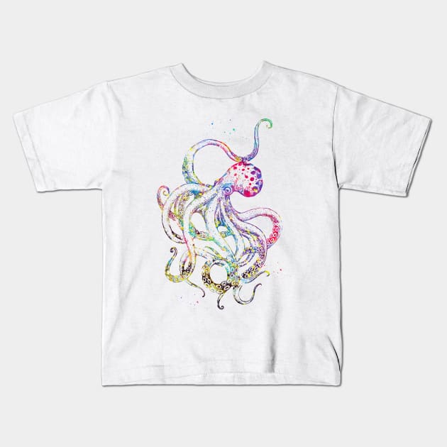 Octopus Kids T-Shirt by erzebeth